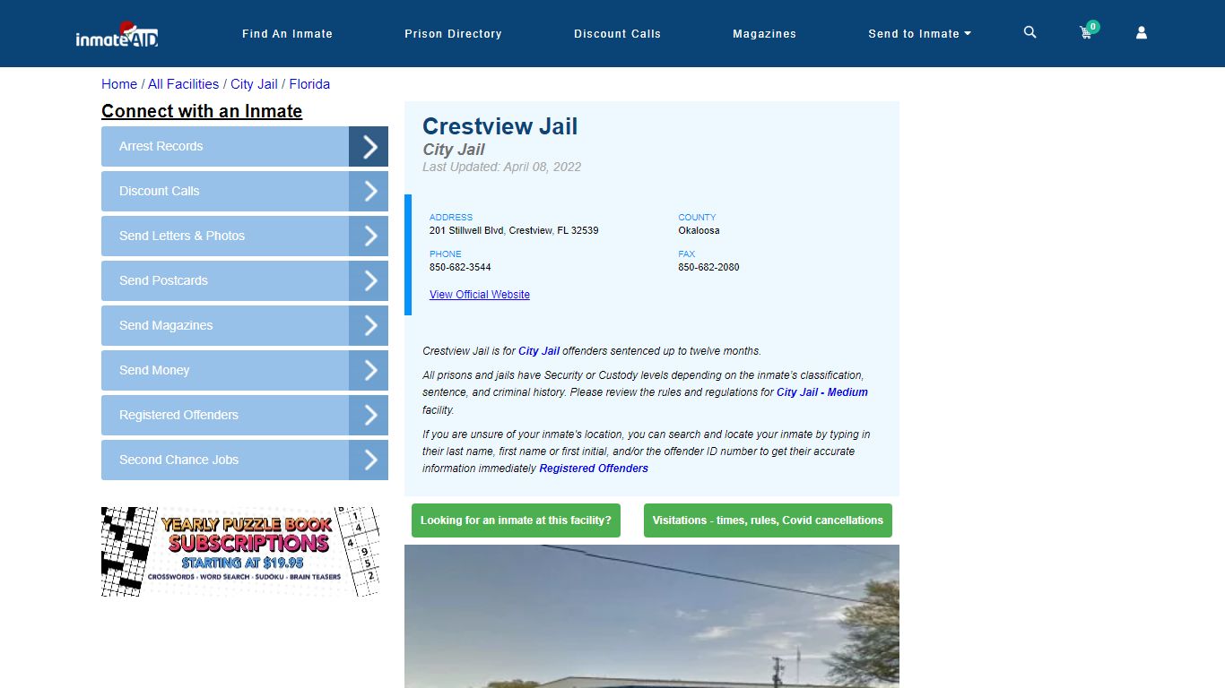 Crestview Jail | Inmate Locator